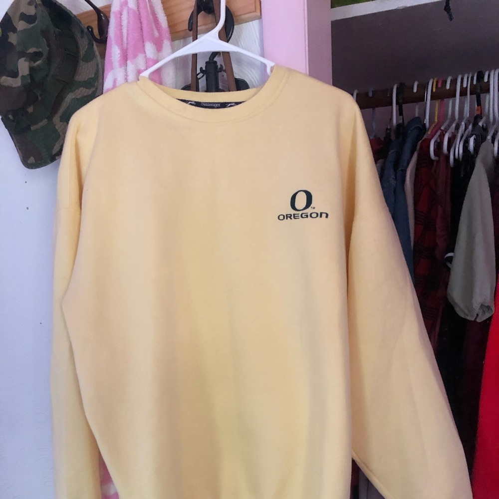 Light Yellow Oregon Crewneck